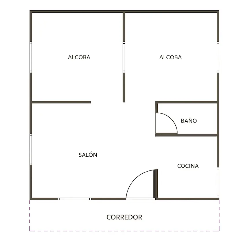 Casa prefabricada de 42m²