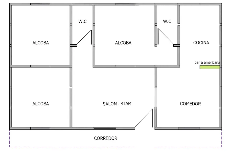 Casa prefabricada de 70m²